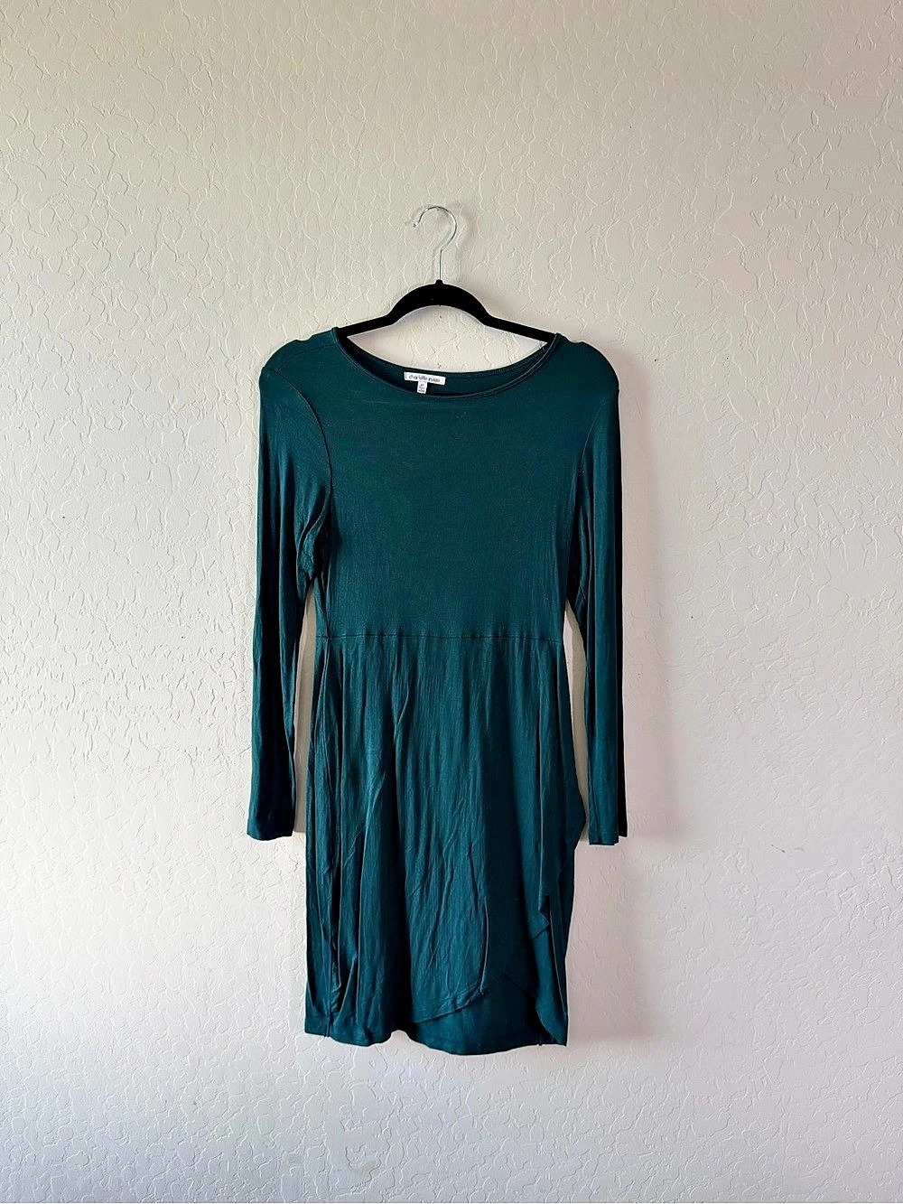 Charlotte Russe Long Sleeve Mini Dress in Green Size Medium